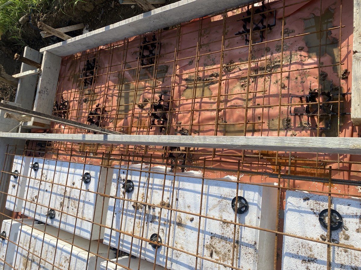 Reinforcement extension, recorded during a slab pre-pour inspection in Austral