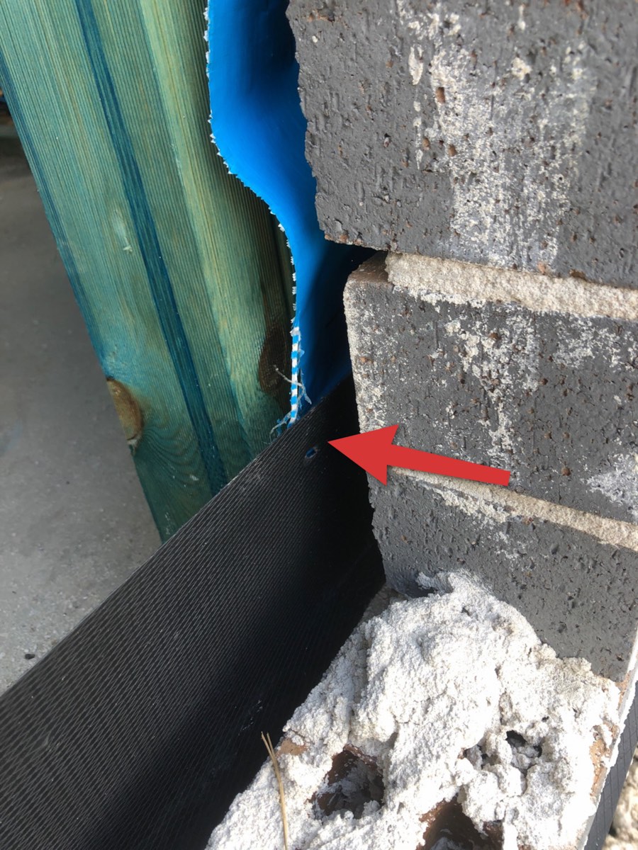 Sarking overlap, recorded during a lock-up inspection in Austral